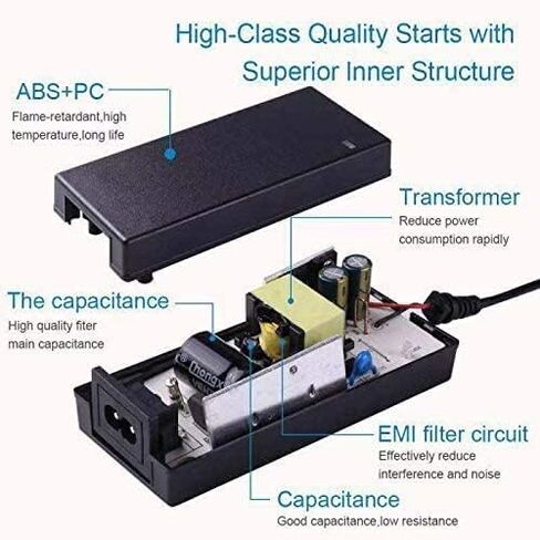 42V Lithium Battery Electric Scooter Charger, PowerFast 1-Prong Inline Connector for 36V Pocket Mod, Sports Mod, Millet Electric Scooter in Kuwait