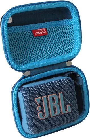 Hermitshell Hard Travel Case for JBL Go 4 - Ultra-Portable Bluetooth Speaker (Blue, Case for JBL GO 4) in Saudi Arabia