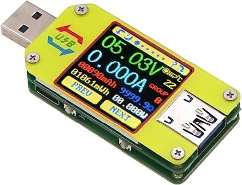 UM34 UM34C للتطبيق USB 3.0 Type-C DC Voltmeter Ammeter Ammeter Voltage Current Meter Charge Tester Caby Cable Tester (UM34) in Saudi Arabia