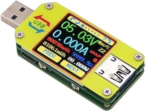 UM34 UM34C للتطبيق USB 3.0 Type-C DC Voltmeter Ammeter Ammeter Voltage Current Meter Charge Tester Caby Cable Tester (UM34) in Saudi Arabia