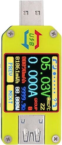 UM34 UM34C للتطبيق USB 3.0 Type-C DC Voltmeter Ammeter Ammeter Voltage Current Meter Charge Tester Caby Cable Tester (UM34) in Saudi Arabia
