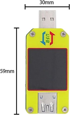 UM34 UM34C للتطبيق USB 3.0 Type-C DC Voltmeter Ammeter Ammeter Voltage Current Meter Charge Tester Caby Cable Tester (UM34) in Saudi Arabia