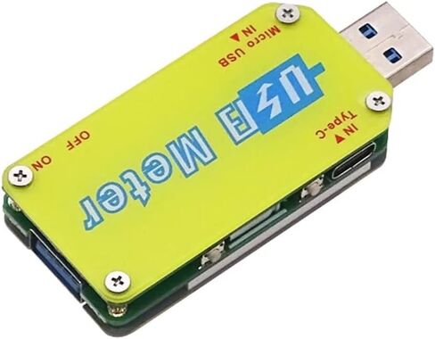 UM34 UM34C للتطبيق USB 3.0 Type-C DC Voltmeter Ammeter Ammeter Voltage Current Meter Charge Tester Caby Cable Tester (UM34) in Saudi Arabia