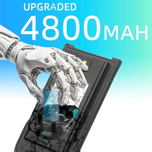 BAOFENG UV-9R Battery,4800mAh USB-C Charge Replacement Radio BL-9 Battery for UV9R Pro Plus UV-9G BF-T57 GMRS-9R UV-XR in Saudi Arabia
