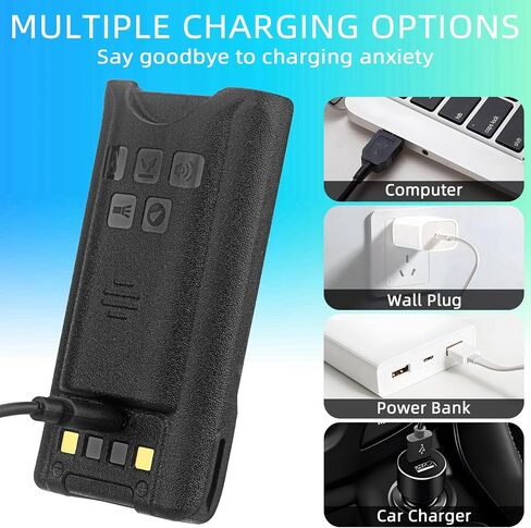 BAOFENG UV-9R Battery,4800mAh USB-C Charge Replacement Radio BL-9 Battery for UV9R Pro Plus UV-9G BF-T57 GMRS-9R UV-XR in Saudi Arabia