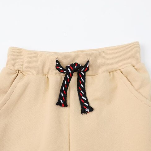 Hileelang Toddler Boys Cotton Cotton Jogger Sweatpants 3 Pack ، و Soft Adjud Adjust مرنة الخصر مع جيوب ، وأحجام من 12 م-7T in Kuwait