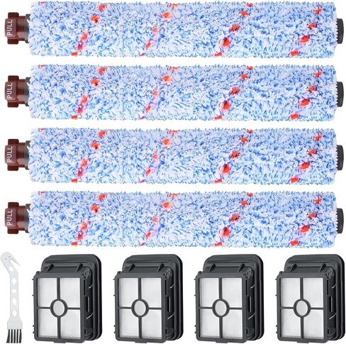 PINVNBY Crosswave Brush Replacement Parts and Filter for Bissell Crosswave 2328 1785 2306 1866 Vacuum 4 Pack Multi-Surface Pet Pro Brush Rolls and 4 Pack Vacuum Filters in Kuwait