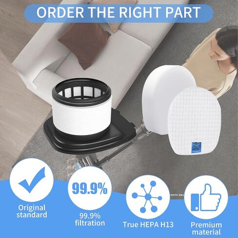 IX141 Replacement Filter for Shark Rocket Pro IX140 IX141 IX142 IZ140 IZ140C IZ141C IZ142 UZ145 Cordless Stick Vacuum,3 HEPA Filter 3 Foam & Felt Filter 1 Cleaning Brush Part # 617FJ140 & 616FJ140 in Saudi Arabia