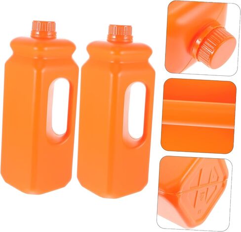 Amosfun 2pcs تسرب تخزين المياه إبريق تجميلي مع مقبض مريح للتخزين الغذائي والسائل ومريح للمختبر المنزلي والاستخدام الكيميائي in Saudi Arabia