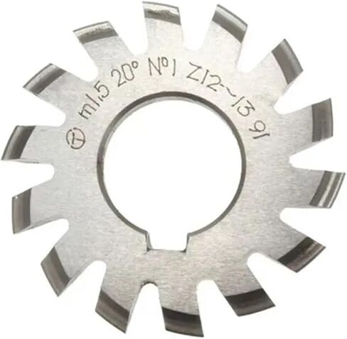 M0.3 M0.5M0.8 M1 M1.25 M2 M2.5 M3 M4-M10 MODULUS PA20 DEGREES NO.1-NO.8 أدوات قطع التروس (M1.25 ، No.2) in Kuwait
