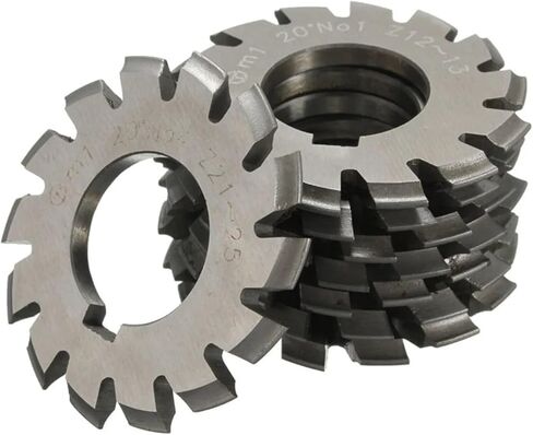 M0.3 M0.5M0.8 M1 M1.25 M2 M2.5 M3 M4-M10 MODULUS PA20 DEGREES NO.1-NO.8 أدوات قطع التروس (M1.25 ، No.2) in Kuwait