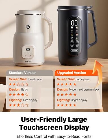 35oz Nut Milk Maker, 10-in-1 Multi-Function Blender with 12-Hour Delay Start, Self-Clean, Keep Warm, Perfect for Soy, Oat Milk, Soup & More – Ideal for Vegan & Lactose-Free Diets, Cream in Saudi Arabia