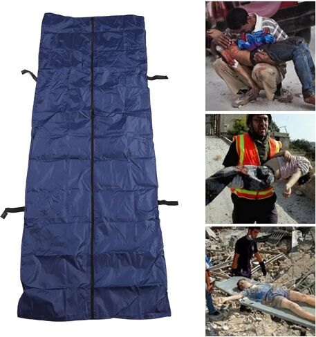Ymiko Pet Burial Bag, 210D Silver Coated Oxford Cadaver Body Animal Cadaver Bag with a Large Capacity for The Funeral Industry, Emergencies, and Even Outdoor Activities (210 * 75CM) in Saudi Arabia