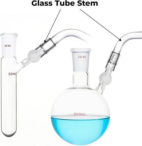 Glass Tube Stem (110mm Curved), Steam Chemistry Air Drying Tubes, Aroma Stems (3 PCS) in Saudi Arabia
