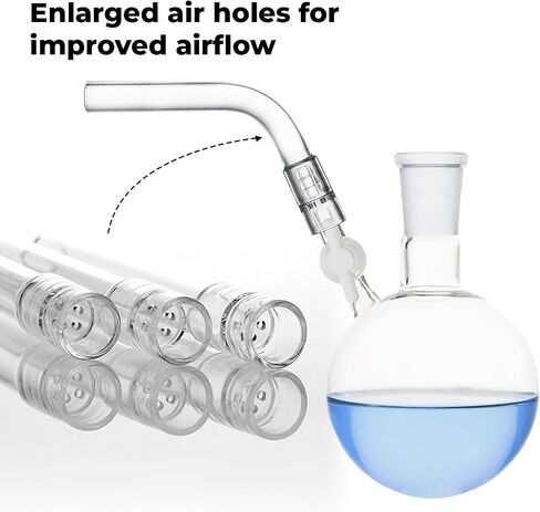Glass Tube Stem (110mm Curved), Steam Chemistry Air Drying Tubes, Aroma Stems (3 PCS) in Saudi Arabia