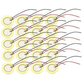 20pcs 27mm Piezo Elements Sounder Trigger Trigger Drics + Wire Copper ، Sensor Piezoelectric in Kuwait