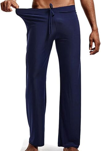 Ouruikia Men's Pajama Bottoms Comfy Lounge Bottom Sleep Lounge Pants Yoga Pants in Saudi Arabia