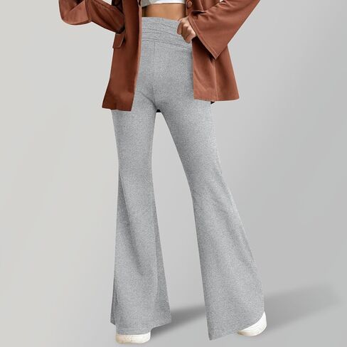 Petite Womens Yoga Pants Flare Leg Legh High Weist Stretch Stretch Bootcuts Seamless تمرينات واسعة الجرس القيعان in Kuwait