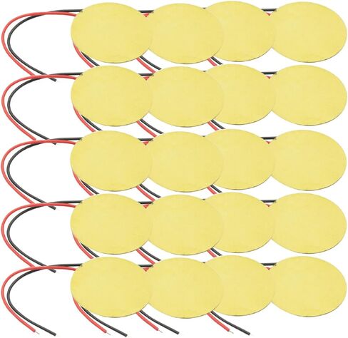 20PCS 27mm Piezo Elements Sounder Sensor Trigger Drum Disc + Wire Copper,Piezoelectric Sensor in Saudi Arabia