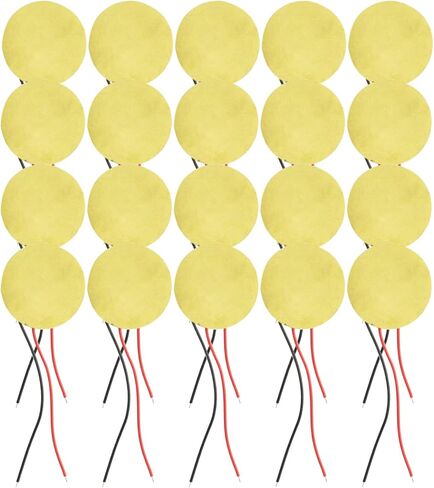 20PCS 27mm Piezo Elements Sounder Sensor Trigger Drum Disc + Wire Copper,Piezoelectric Sensor in Saudi Arabia