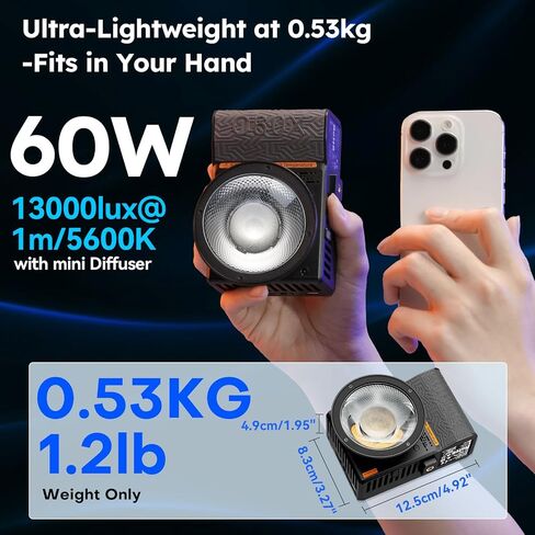 Sirui Super Lapt C60x LED ضوء الفيديو in Saudi Arabia