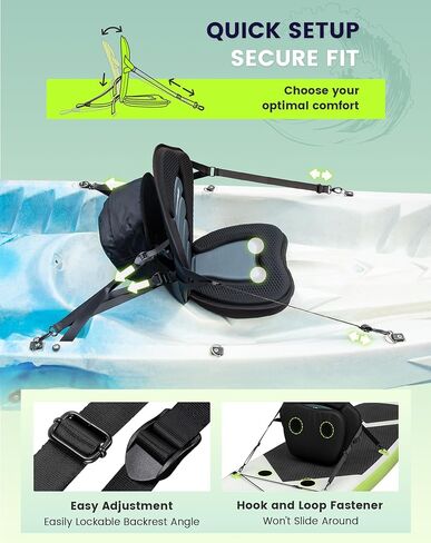 Kayak Seats with Back Support, Paddle Board Seat, Universal Thicken Cushion for Inflatable Paddleboard, Sup, Canoe, Ocean Kayak in Kuwait