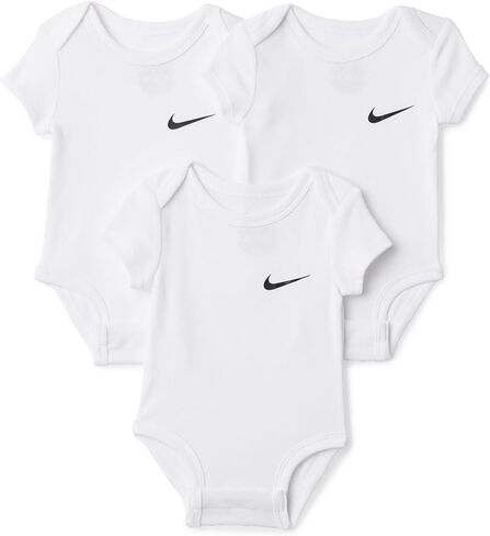 Nike Infant Short Sleeve Bodysuits 3 Pack (Multi (56k647-A9y)/P ، Newborn) in Saudi Arabia