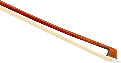 Mi & VI NB-545 Brazilwood Violin Bow 4/4 (الحجم الكامل) مع قضية القوس المشمولة | بهرج الفضة | شنت كاملة | شعر الحصان الطبيعي | الوزن المتوازن (الفضة) in Saudi Arabia