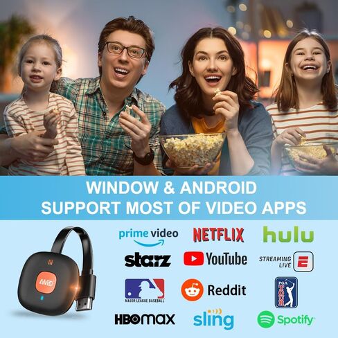 4K Wireless HDMI Display Adapter, SOCLLLife Screen Mirroring Dongle for i-Phone, i-Pad, Android, Windows, Laptop to HDTV/Projector/Monitor, Support Airplay, Miracast, DLNA for Streaming Video & Audio in Saudi Arabia