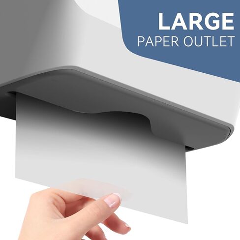 Paper Towel Dispenser Adhesive Wall Mounted,200+ Multifold Trifold c-Fold Hand Paper Towel Dispenser for Bathroom 10.8" L x 3.5" W x 8" H in Kuwait