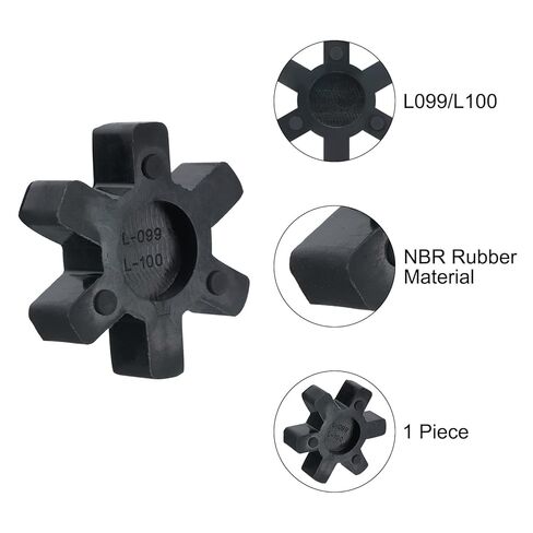 uxcell l099/l100 jaw اقتران الإدراج ، مرن النوع الصلب NBR Rubber Jaw Center in Kuwait