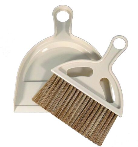 وضعت مكنسة ميني و Dustpan مكنسة اليد مع Dustpan المحمولة أدوات تنظيف المنازل للمكتب ، العداد ، الأريكة ، المطبخ ، المكتب ، العش (قبالة أبيض) in Kuwait