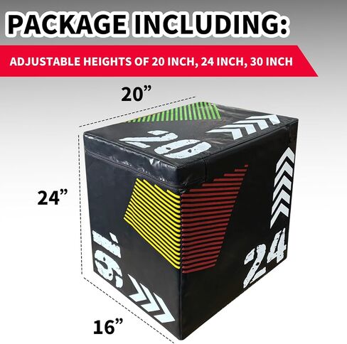 Plyo Jumping Exercise Box, 3 in 1 Plyo Jumping Box for Exercise,Soft Jump Box for Home Gym Workout Trainer in Saudi Arabia