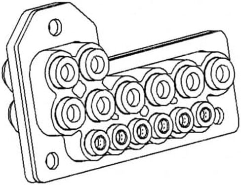 Freightliner A12-17524-002 Air Brake Control Confold Nylon ، 139.1 mm × 85.8 مم in Saudi Arabia