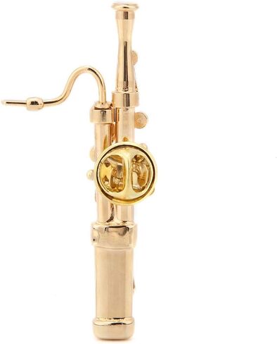 أداة Bassoon Bassoon Instrument Brooch Mini Instrument Brooch Gold Plating Copper Bassoon Musical آلة موسيقية Bassoon Brooch مع صندوق هدية in Saudi Arabia