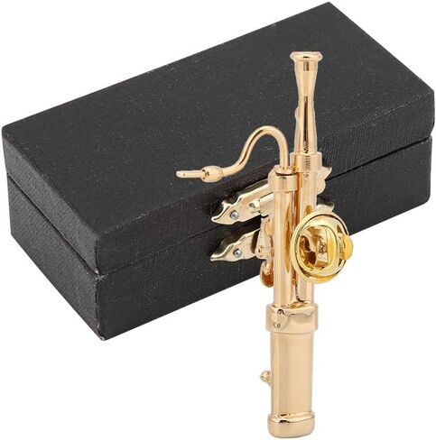 أداة Bassoon Bassoon Instrument Brooch Mini Instrument Brooch Gold Plating Copper Bassoon Musical آلة موسيقية Bassoon Brooch مع صندوق هدية in Saudi Arabia