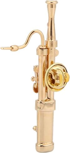 أداة Bassoon Bassoon Instrument Brooch Mini Instrument Brooch Gold Plating Copper Bassoon Musical آلة موسيقية Bassoon Brooch مع صندوق هدية in Saudi Arabia