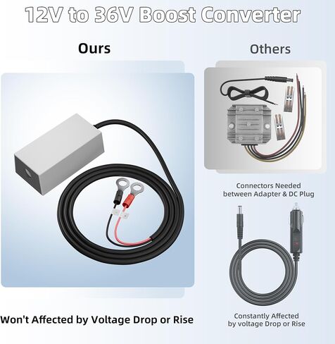 Starlink Mini Cable Car Adapter with Step Up Converter, 12V Power Cable with Cigarette Lighter Plug, 10-28V to 30V 3.5A Conversion Kit for Truck RV No Worry About Voltage Drop or Rise in Saudi Arabia