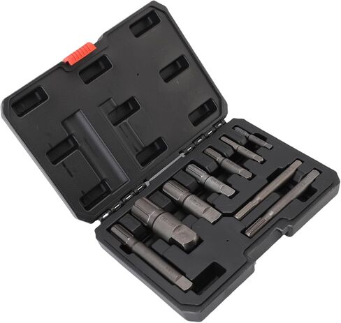 مجموعة مستخرج 9 PCS ، مستخلصات أنابيب CRMO الصلب الثقيلة مع مجموعة أدوات إزالة الأنابيب المكسورة مربع التخزين للصيانة in Saudi Arabia