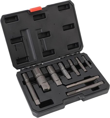 مجموعة مستخرج 9 PCS ، مستخلصات أنابيب CRMO الصلب الثقيلة مع مجموعة أدوات إزالة الأنابيب المكسورة مربع التخزين للصيانة in Saudi Arabia