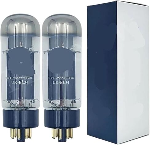 Vacuum Tube UK-EL34 UKEL34 Replaces EL34 5881 EL34C KT77 6CA7 6P3P 6L6 HiFi Audio Tube(1Pair Matched) in Kuwait