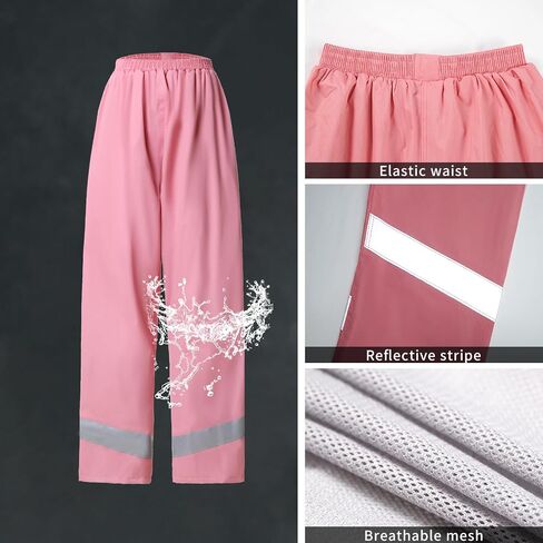Rain Suit for Women, Waterproof Rain Jacket & Trouser with Reflective Srtip, Rain Gear for All-Sport Anti-storm in Saudi Arabia