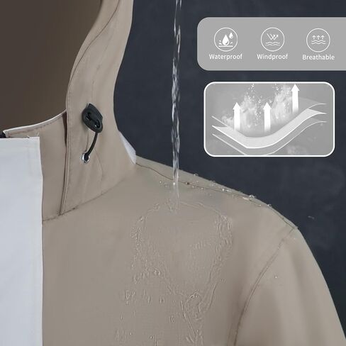 Rain Suit for Women, Waterproof Rain Jacket & Trouser with Reflective Srtip, Rain Gear for All-Sport Anti-storm in Saudi Arabia