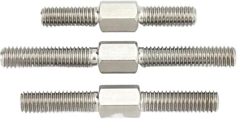 304 Stainless Steel Left and Right Thread Dual Head Threaded Bar Stud Bolts M4-M16,(M5x60(3pcs)) in Saudi Arabia