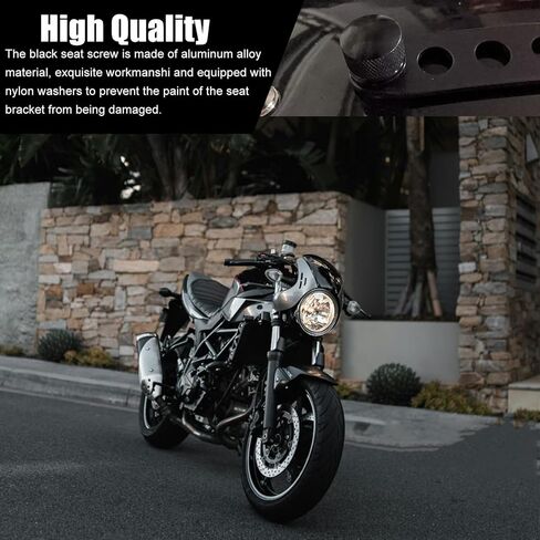 2pcs استبدال مقعد الترباس ل harley fatbob/streetbob/softail/dyna - إنشاء الألومنيوم 1/4 "-20 حجم الخيط بواسطة ytxxdeus in Saudi Arabia
