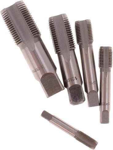 مجموعة بتات الحفر ، G1/8 1/4 3/8 1/2 Taper Pipe Tap NPT أدوات قطع خيط المسمار المعدنية 1PCS in Saudi Arabia
