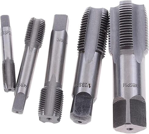 مجموعة بتات الحفر ، G1/8 1/4 3/8 1/2 Taper Pipe Tap NPT أدوات قطع خيط المسمار المعدنية 1PCS in Saudi Arabia