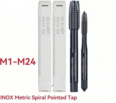 Drill Tap Bit Set, 1PCS HSSE Metric Spiral Pointed Tap Machine Screw Thread Taps Blind Hole Steel in Saudi Arabia