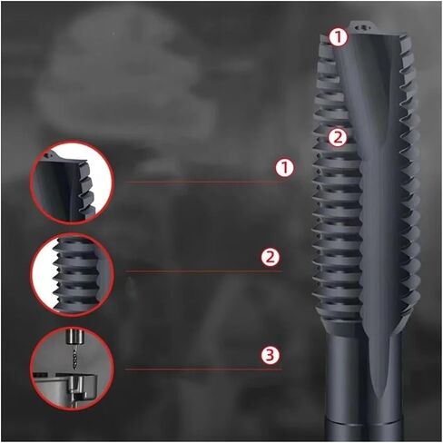 Drill Tap Bit Set, 1PCS HSSE Metric Spiral Pointed Tap Machine Screw Thread Taps Blind Hole Steel in Saudi Arabia