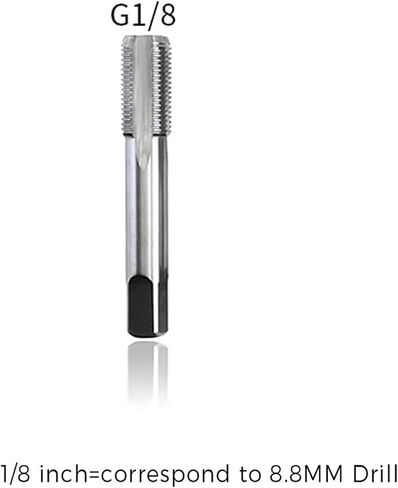 Drill Tap Bit Set, 1pcs Taper Pipe Tap Metal Screw Thread 1/8" 1/4" 3/8" 1/2" 3/4" in Saudi Arabia